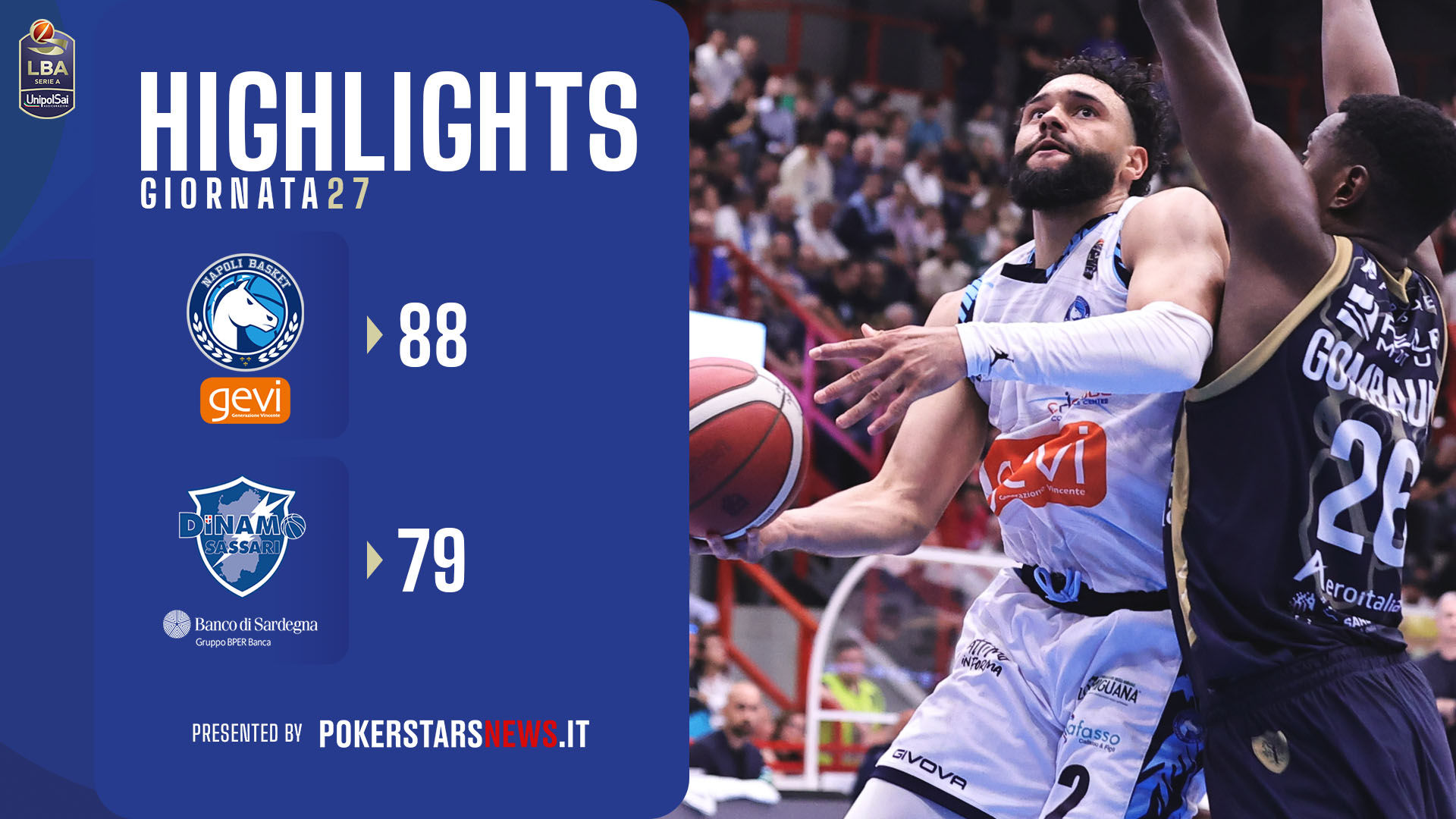 Generazione Vincente Napoli Basket – Banco di Sardegna Sassari